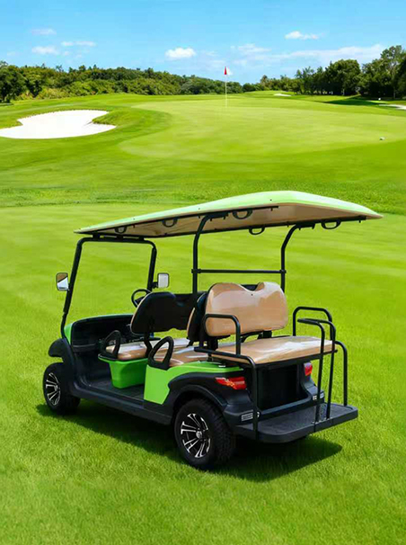 企业环境中的电动高尔夫球车