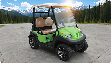 绿色高尔夫球车